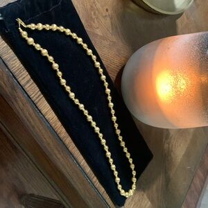 Vintage gold  bead necklace